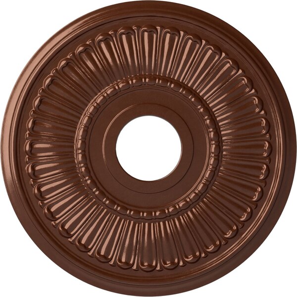 Ekena Millwork Melonie Ceiling Medallion (Fits Canopies up to 6 3/8"), 16"OD x 3 5/8"ID x 3/4"P, Copper Penny CM16MLCPS - main
